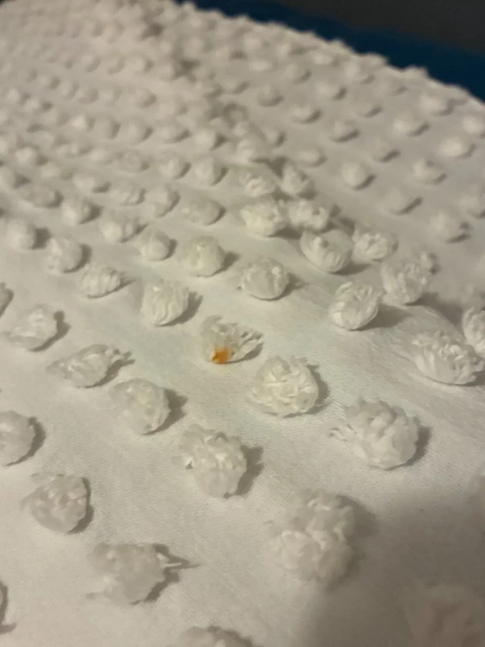 White Chenille Hobnail Bed Spread Queen